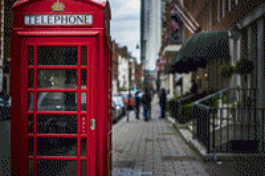 Телефонная будка - лондон, телефон - предпросмотр