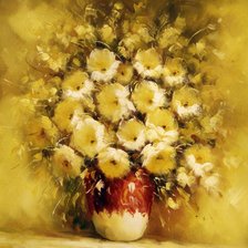 Букет желтых цветов. А. Джанильятти
