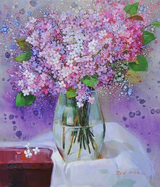 Чудесные букеты от Yi Seong-bu №7 - картина, исскуство, цветы - оригинал