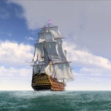 Схема вышивки «Флагманский корабль «Victory»»