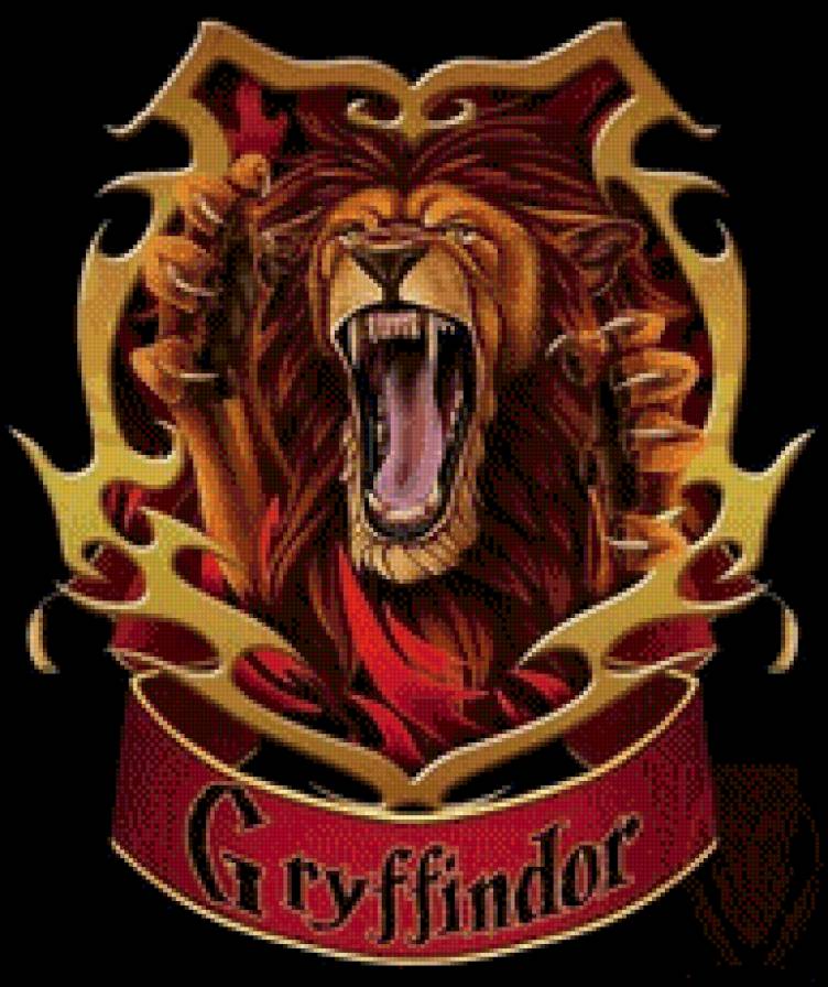 Гриффиндор - гарри поттер, герб, гриффиндор, хогвартс, лев - предпросмотр