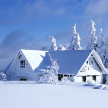 дом -зима
