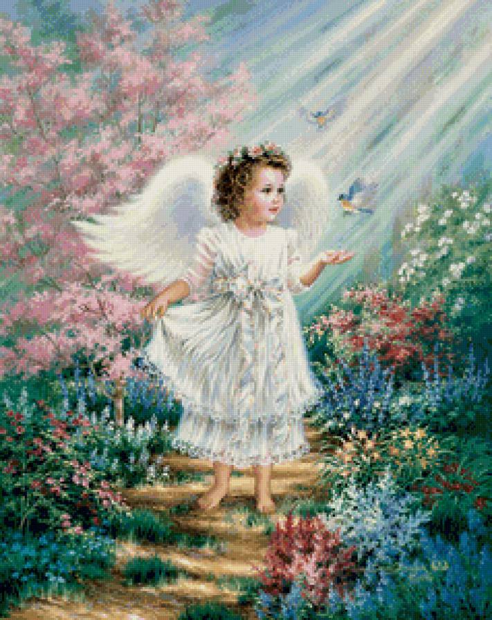 девочка ангелок - ангелочки, ангел, крылья, дети, девочки, детское, добро, ангелы - предпросмотр
