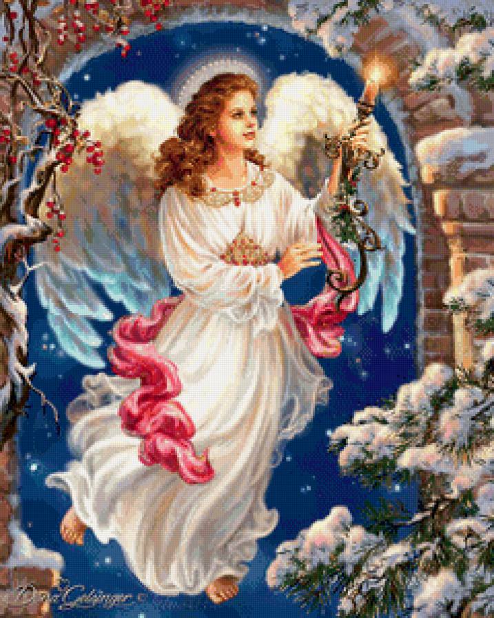 ангел хранитель - небо, ангел, мир, девушка, ангел хранитель, крылья - предпросмотр