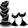 Коты и чашки