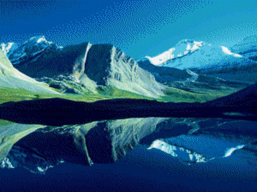 Пейзаж 32 - озеро, природа, гори, краса, пейзаж - предпросмотр