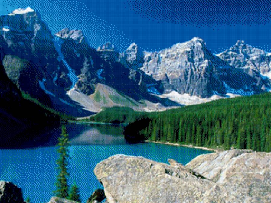 Пейзаж 33 - гори, озеро, природа, краса, пейзаж - предпросмотр