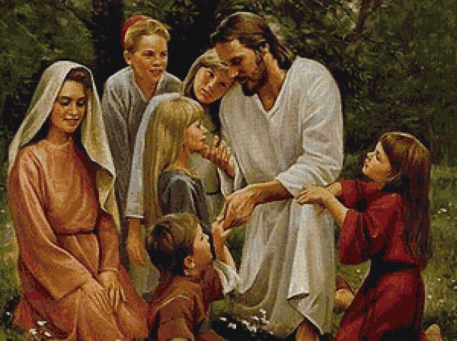 Иисус и дети - дети, религия - предпросмотр