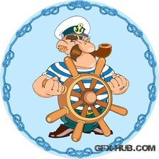 Оригинал схемы вышивки «моряк» (№854614)