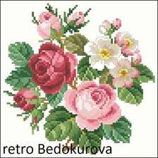 Оригинал схемы вышивки «розы ретро» (№856479)