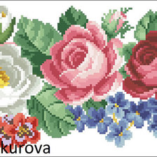 Оригинал схемы вышивки «розы ретро2» (№856487)
