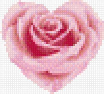 валентинка - роза, сердечко, розовое сердце, валентинка - предпросмотр