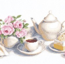 Оригинал схемы вышивки «Чайный сервис» (№859837)