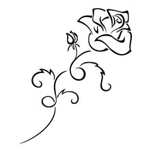 Оригинал схемы вышивки «роза» (№860055)