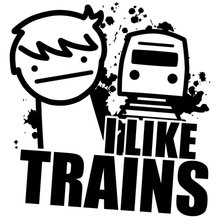 Схема вышивки «i like trains»