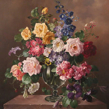 Оригинал схемы вышивки «букет, цветы, натюрморт» (№863053)