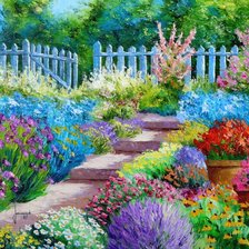 красочный сад