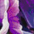 Предпросмотр схемы вышивки «панно с фиолетовыми цветами» (№865190)