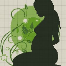 Оригинал схемы вышивки «беременая» (№867469)