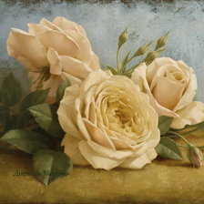 Оригинал схемы вышивки «роза желтая» (№868185)