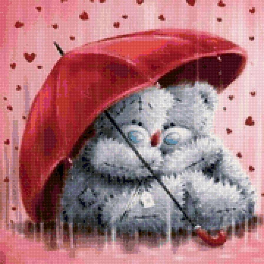 Мишки, дождь, романтик - предпросмотр