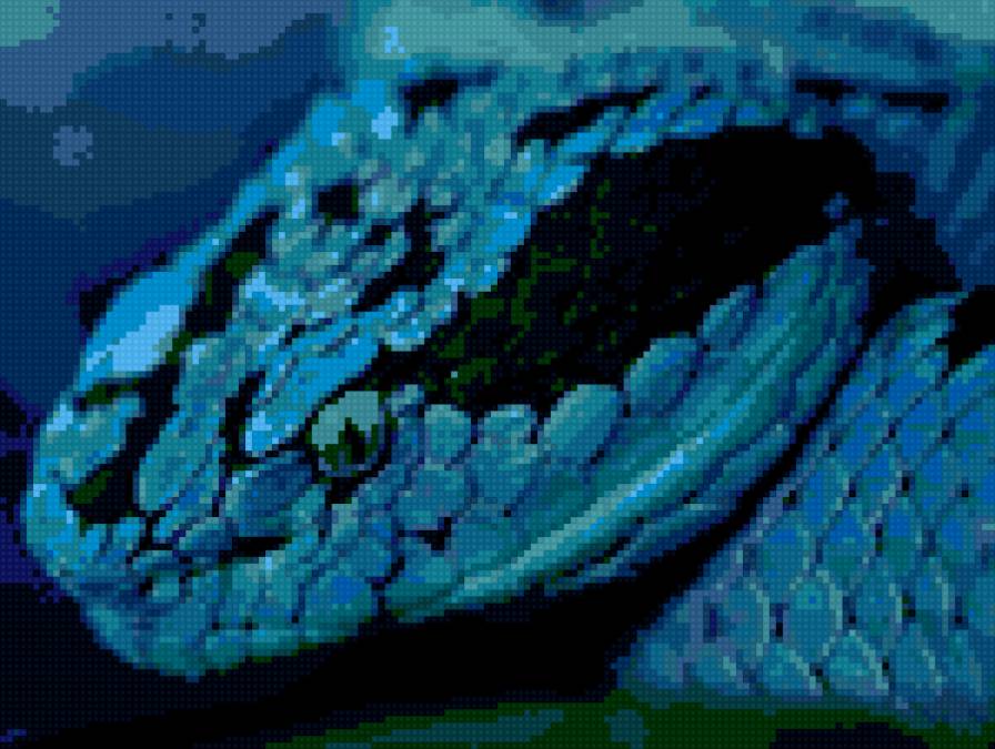 синяя змея - предпросмотр