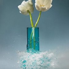 тюльпаны в вазе