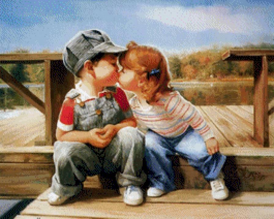 дети, первый поцелуй - предпросмотр