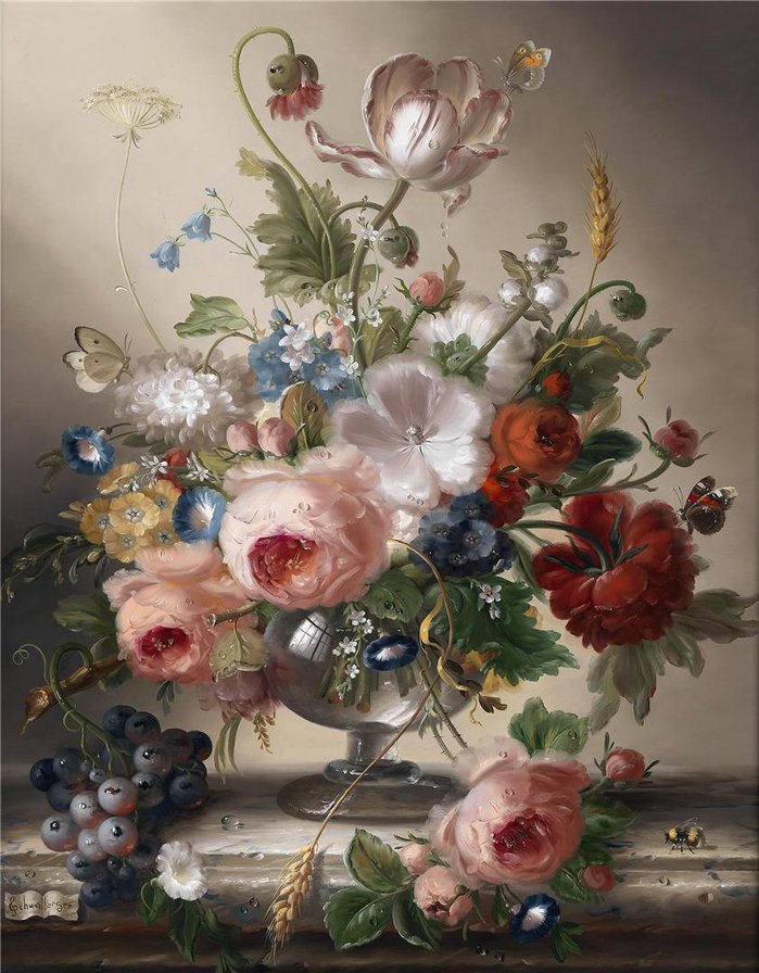 Hildegard Schwammberger. Цветы - цветы, букет - оригинал