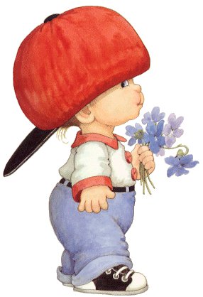 мальчик в кепке - цветы, мальчик, кепка - оригинал