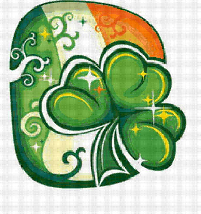 символ Св. Патрика - св. патрик, символ, ирландия - предпросмотр