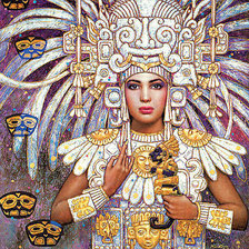 Оригинал схемы вышивки «diosa maya» (№881199)