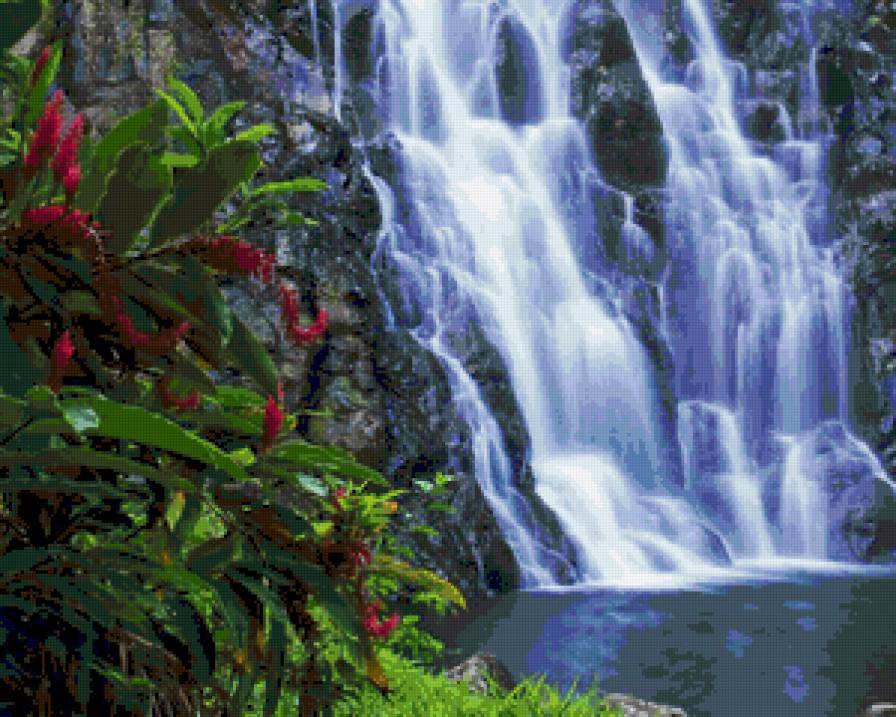 водопад - природа - предпросмотр