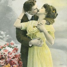 Оригинал схемы вышивки «винтажный поцелуй» (№881684)