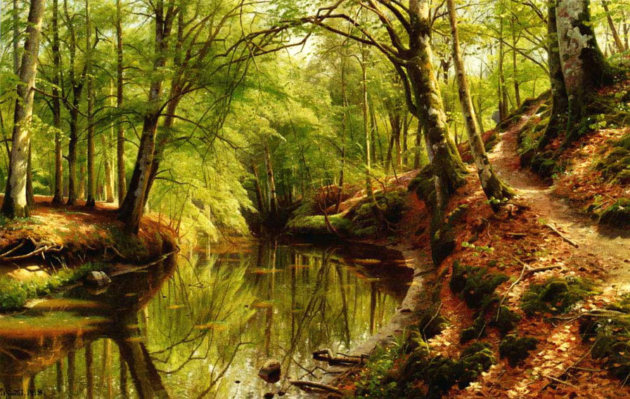 лесной пруд - оригинал