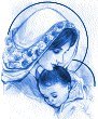 Оригинал схемы вышивки «мать и дитя» (№883375)