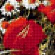 Предпросмотр схемы вышивки «маки с ромашками в поле» (№885003)