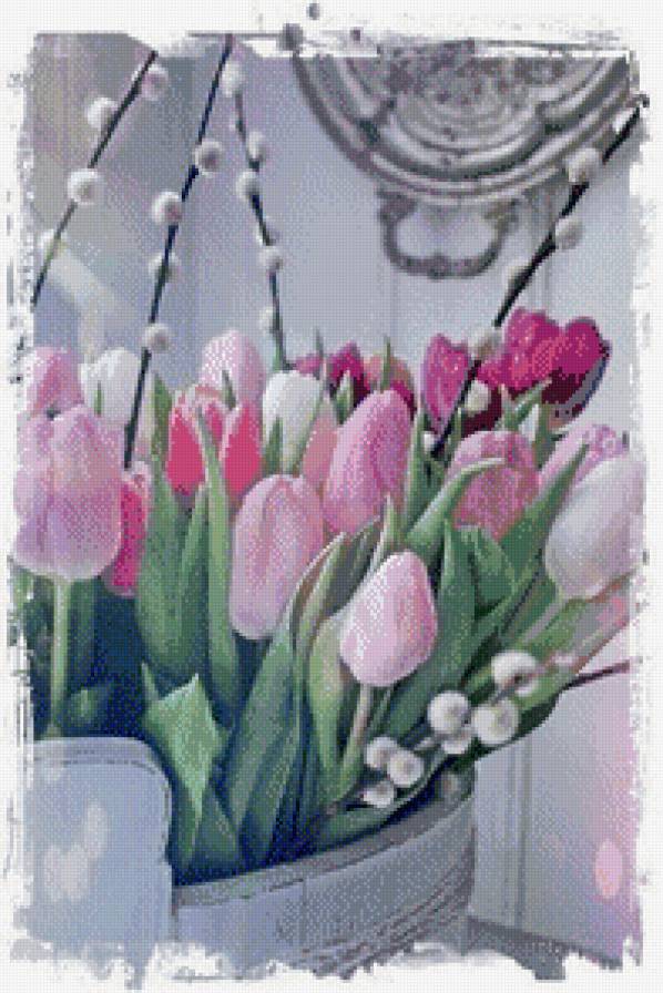 Весна в тюльпанах. - нежность, цветы, весна, тюльпаны - предпросмотр