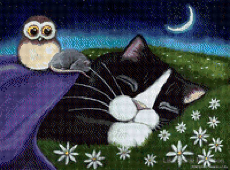 Спящий кот - животные, сон, кот - предпросмотр