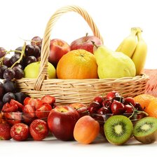 фрукты в корзине