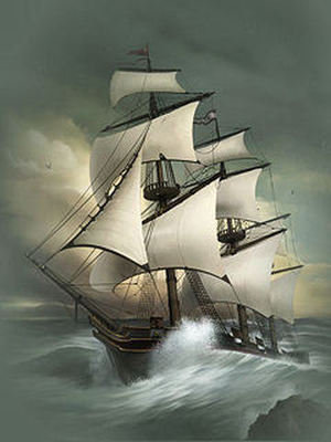 Паруса - море, корабль - оригинал