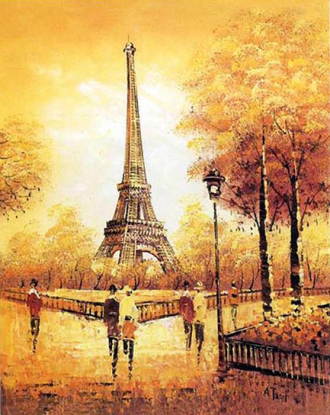 осень в Париже - осень париж - оригинал