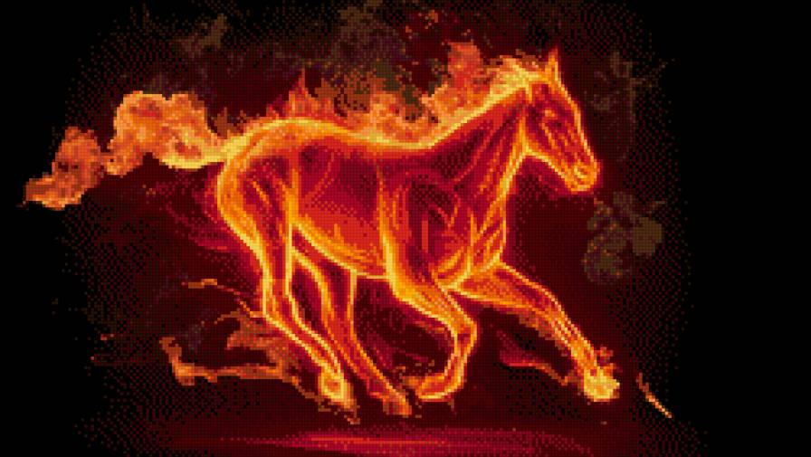 огненый конь - огонь, конь, бег - предпросмотр