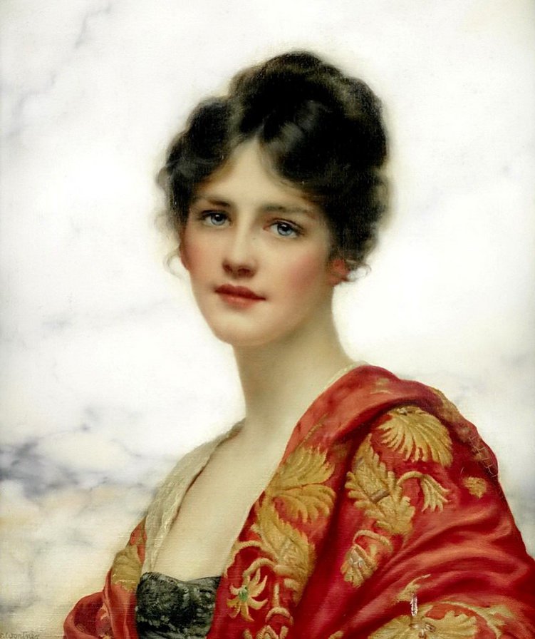 William Clarke Wontner (1857-1930) - Esme, 1919 - портрет, классика - оригинал