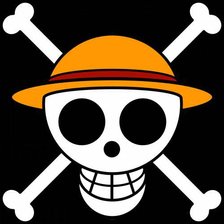 Схема вышивки «веселый роджер пиратов луффи»