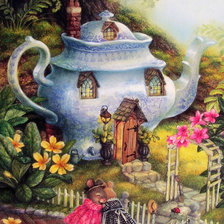 Схема вышивки «Susan Wheeler  - Teatime»