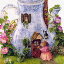 Оригинал схемы вышивки «Susan Wheeler  - Teatime» (№890522)