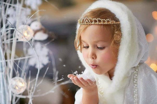 Маленькая принцесса. - девочка., дети, принцесса, зима - оригинал