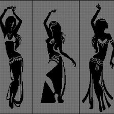 Схема вышивки «Триптих.танец.»