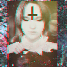 Схема вышивки «девушка с крестом»